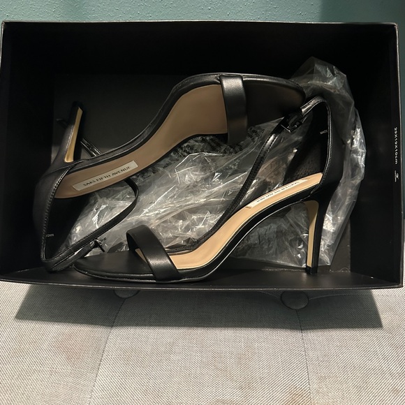 Saks Fifth Avenue 75MM Leather Ankle-Wrap Sandals - Picture 4 of 6